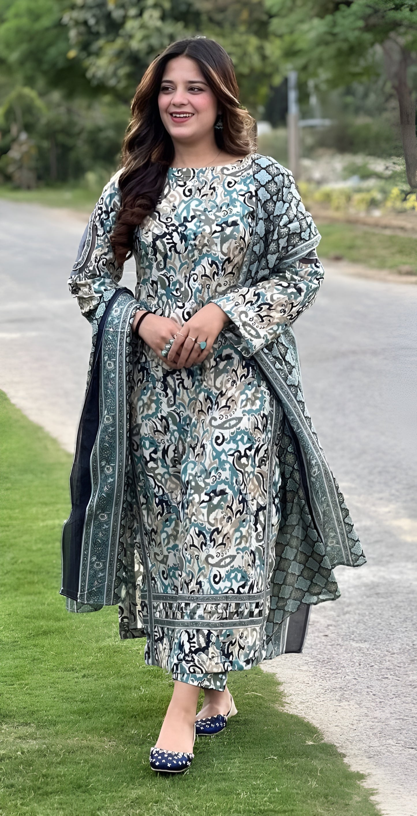 Bin Saeed Khaddar 3-Piece D-16