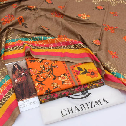 Charizma Lawn 3-Piece - Printed Trouser