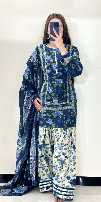 Bin Saeed Khaddar 3-Piece D-17