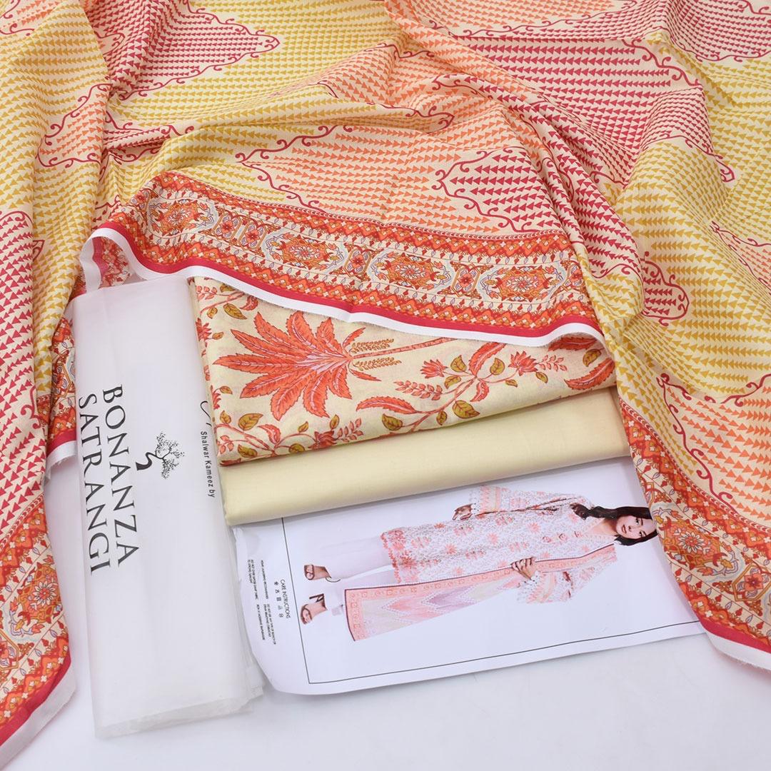 Bonanza Satrangi Lawn 3-Piece - Plain Trouser