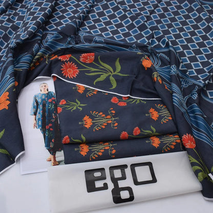 EGO Lawn 3-Piece - Printed Trouser