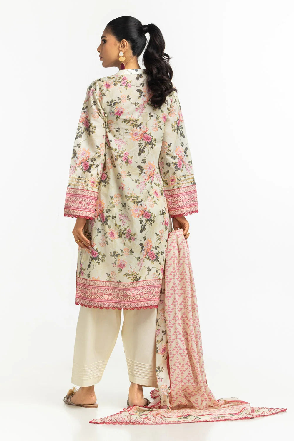 Gul Ahmed Lawn 3-Piece - Plain Trouser