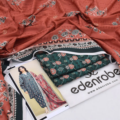 Edenrobe Lawn 3-Piece - Printed Trouser