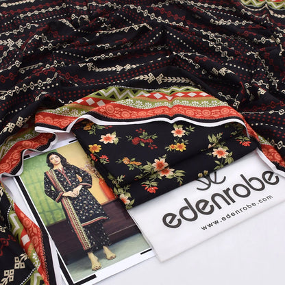 Edenrobe Lawn 3-Piece - Printed Trouser