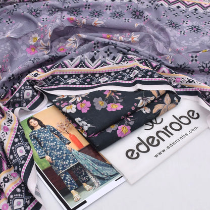 Edenrobe Lawn 3-Piece - Printed Trouser