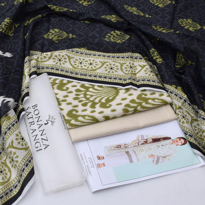 Bonanza Satrangi Lawn 3-Piece - Plain Trouser
