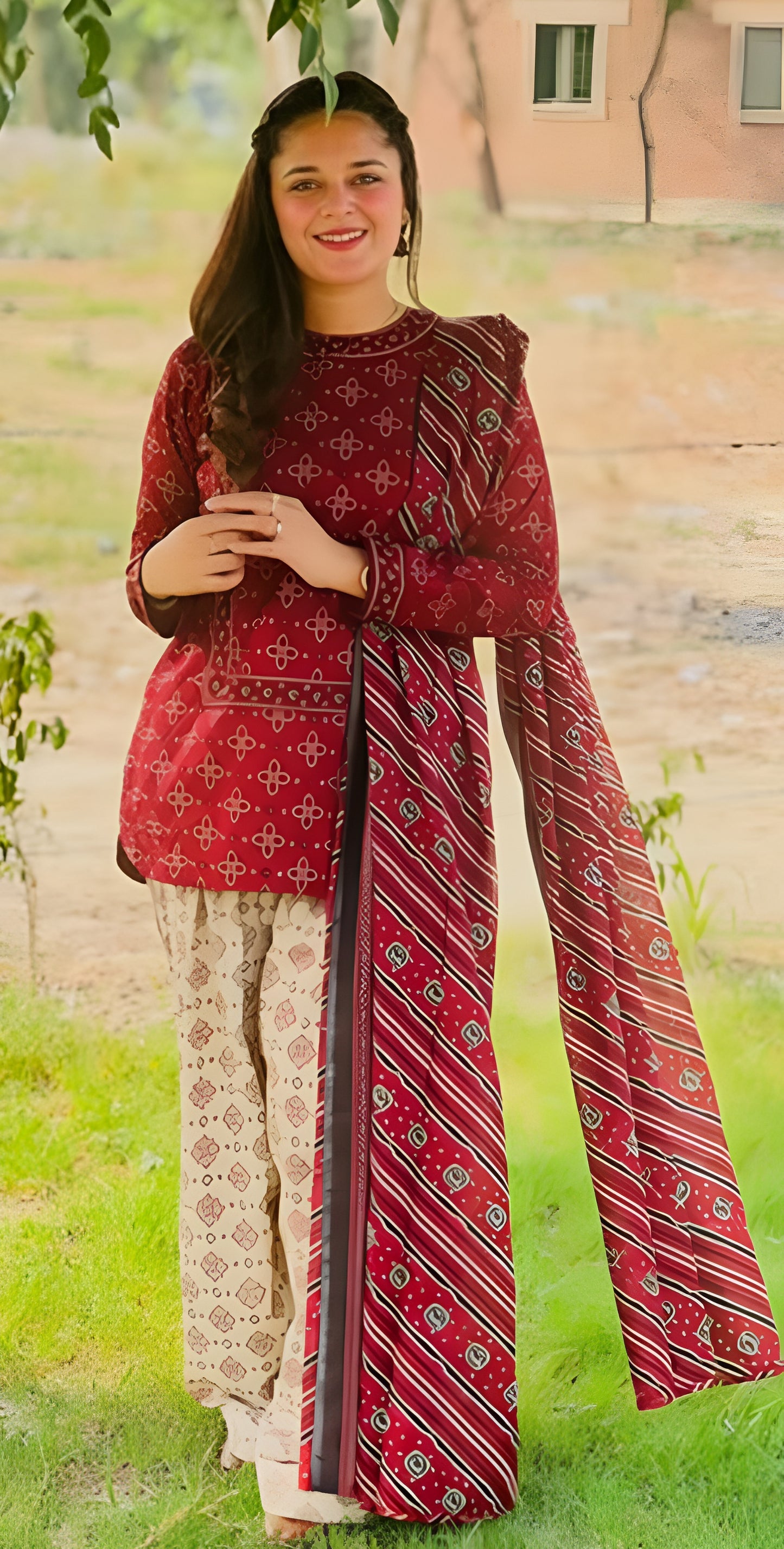 Bin Saeed Khaddar 3-Piece D-1