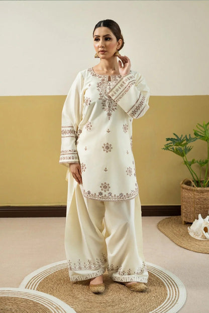 Embroidered Lawn 2Pcs D-58