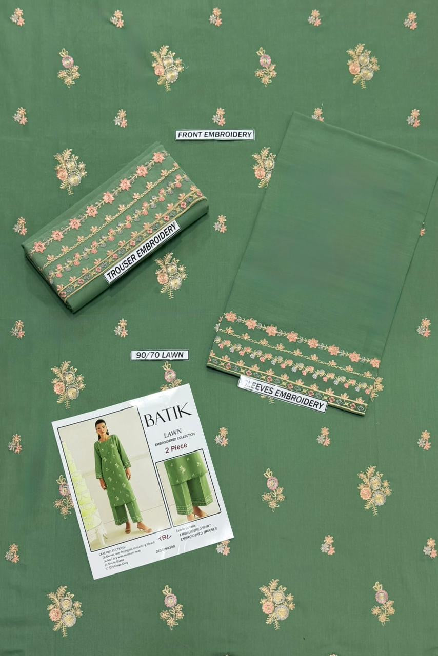 Embroidered Lawn 2Pcs D-54