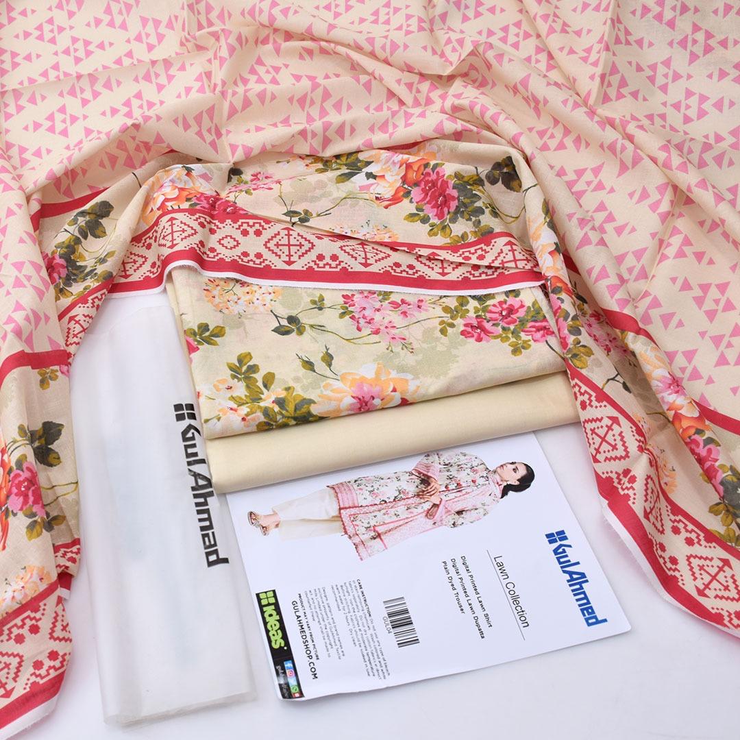 Gul Ahmed Lawn 3-Piece - Plain Trouser