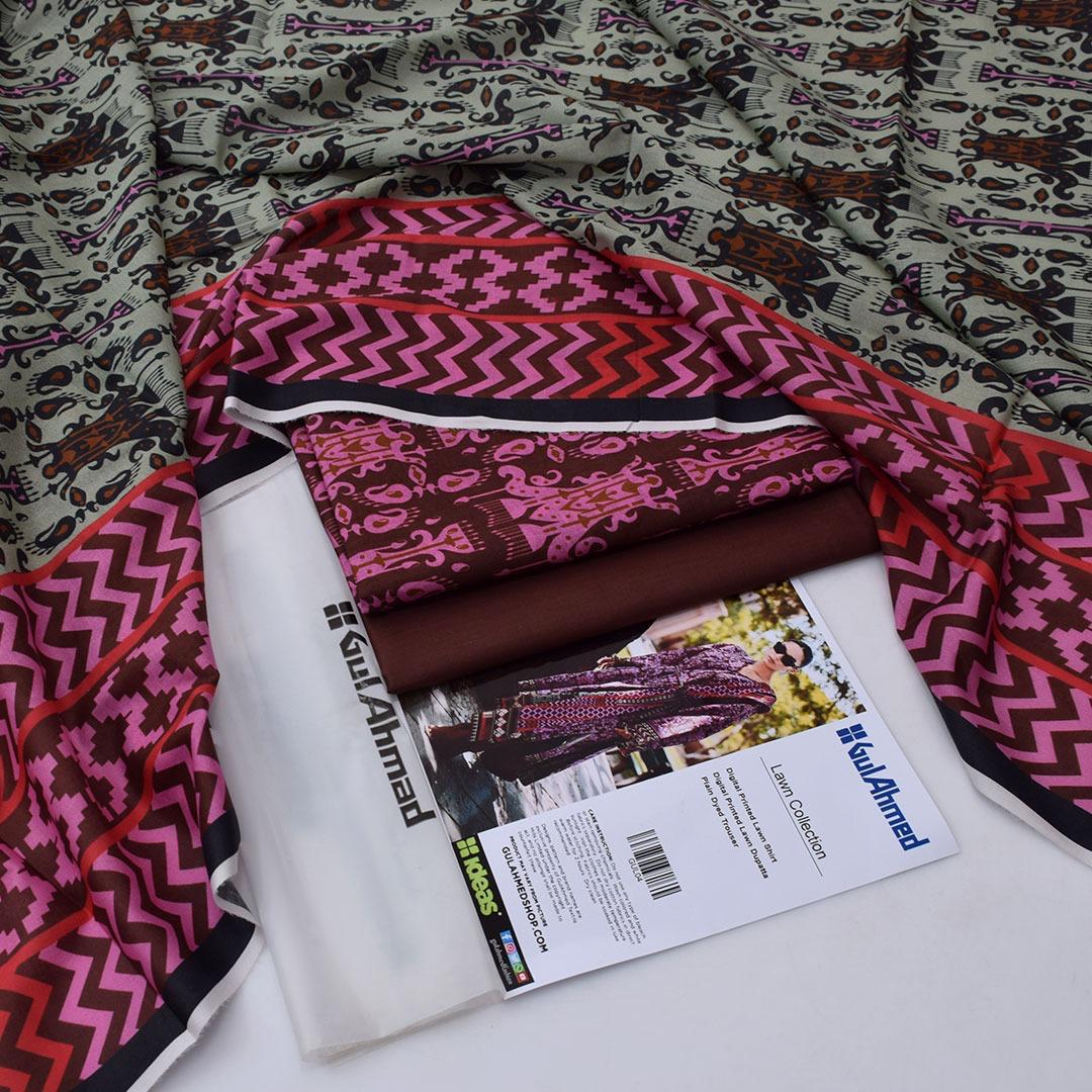 Gul Ahmed Lawn 3-Piece - Plain Trouser