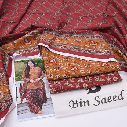 Bin Saeed Khaddar 3-Piece D-7