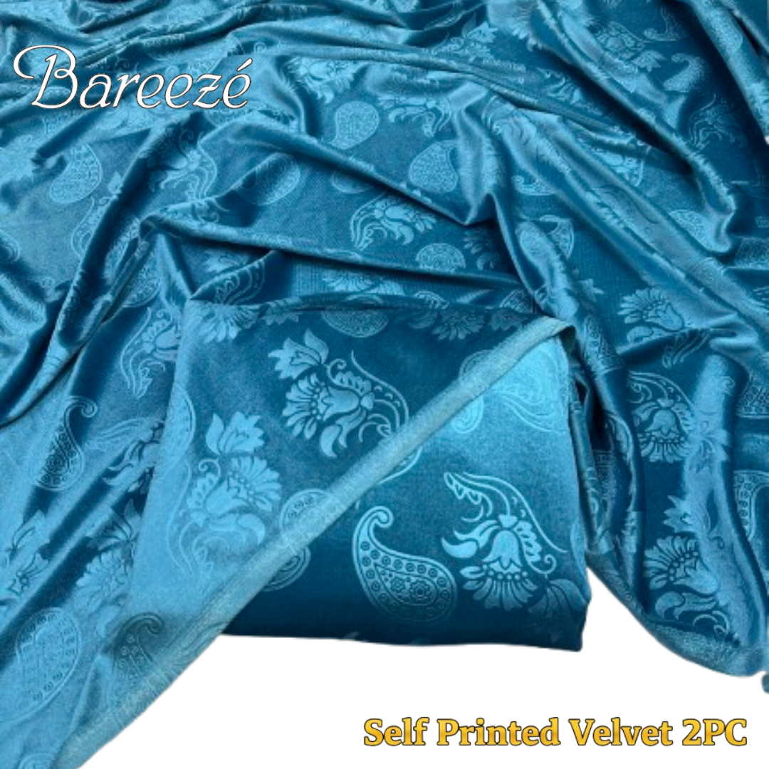 Bareeze Self-Print Velvet 2-Piece (D-15)