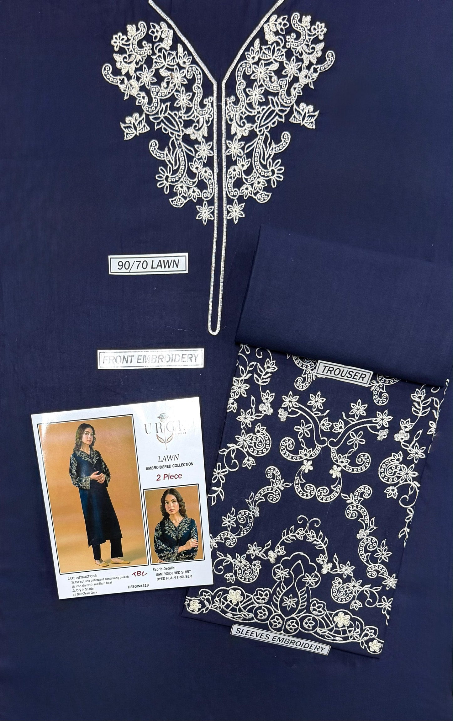 Embroidered Lawn 2Pcs D-71