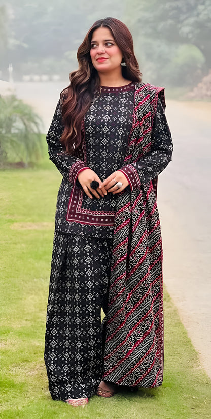 Bin Saeed Khaddar 3-Piece D-8