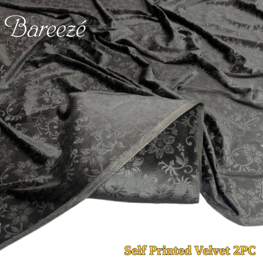 Bareeze Self-Print Velvet 2-Piece (D-17)
