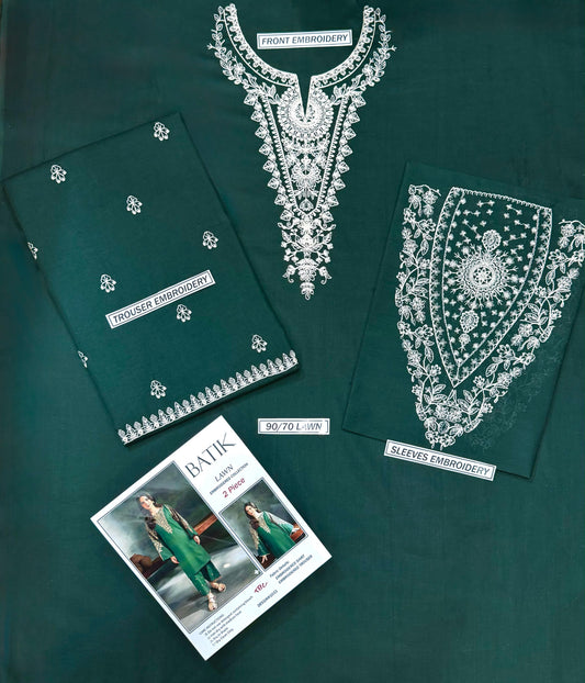 Embroidered Lawn 2Pcs D-75