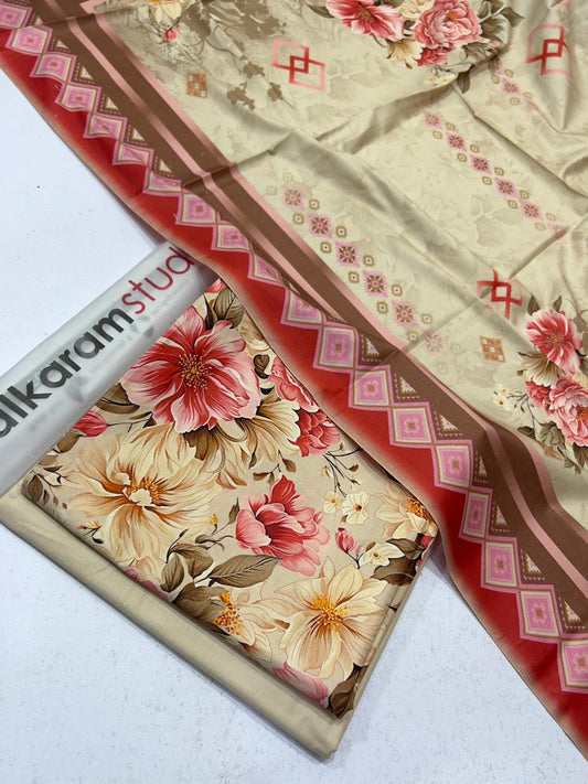 Alkaram Linen 3-Piece (D-49)