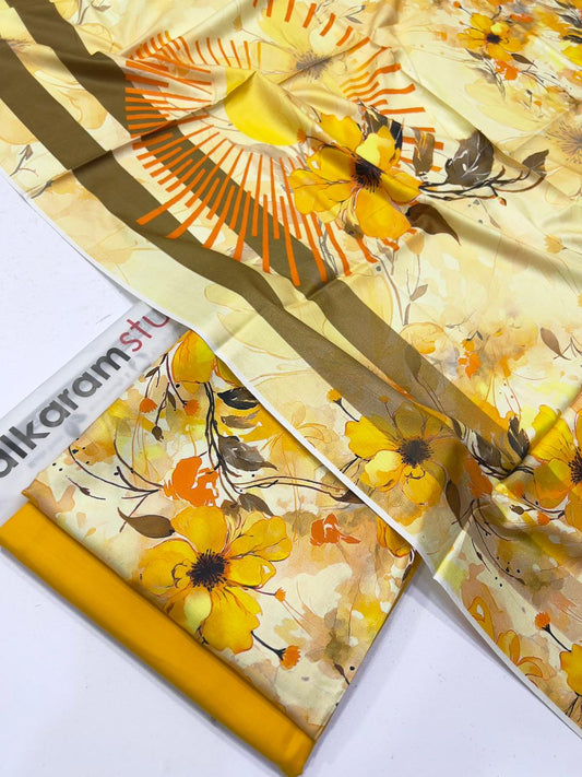 Alkaram Linen 3-Piece (D-55)