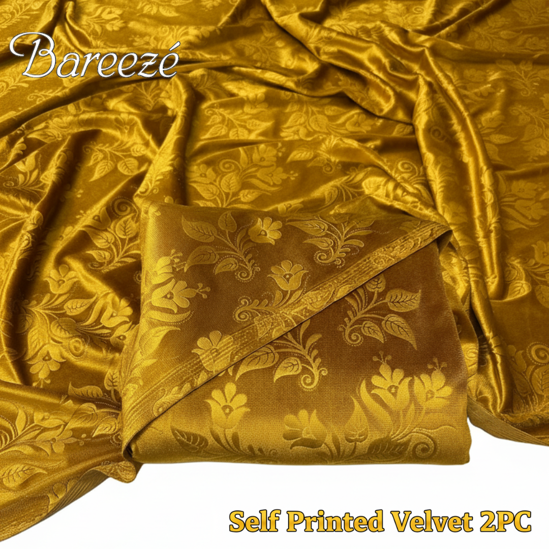 Bareeze Self-Print Velvet 2-Piece (D-1)