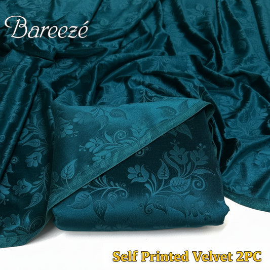 Bareeze Self-Print Velvet 2-Piece (D-2)