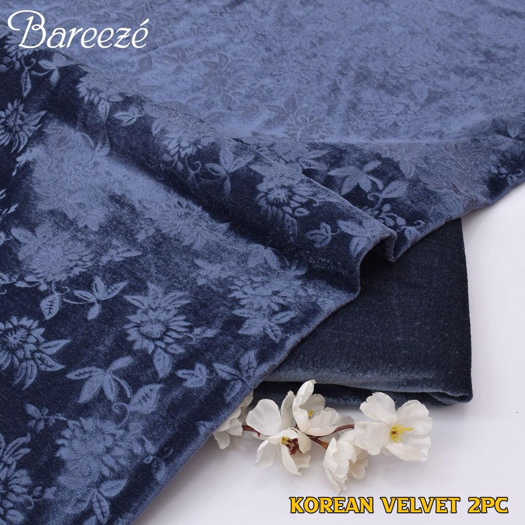 Bareeze Korean Velvet 2pcs D-7