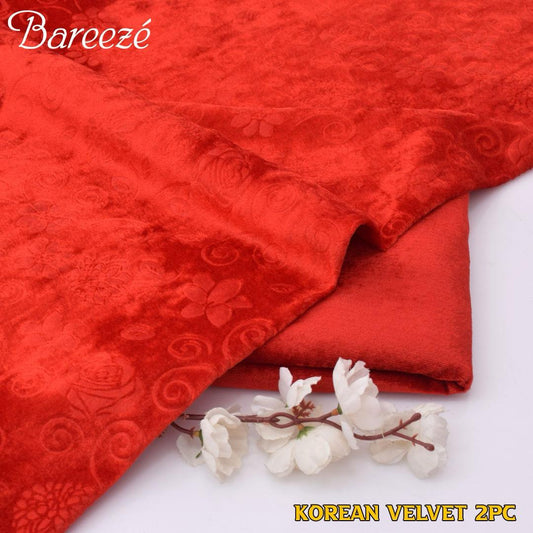 Bareeze Korean Velvet 2pcs D-3