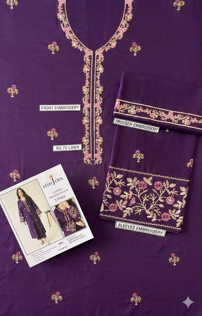 Embroidered Lawn 2Pcs D-65