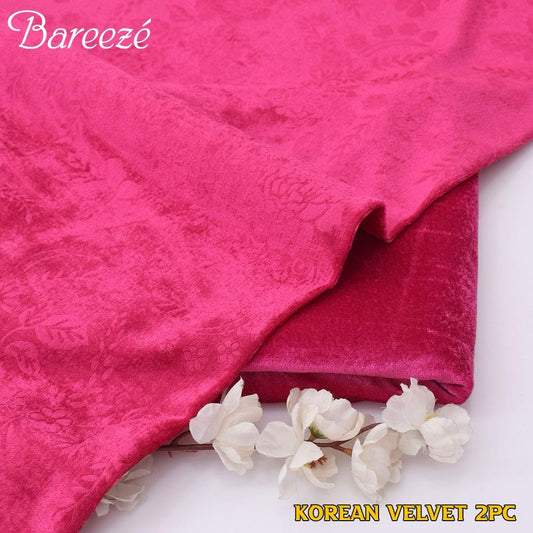 Bareeze Korean Velvet 2pcs D-1