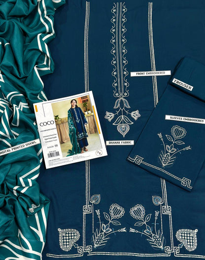 Embroidered Dhanak D-41