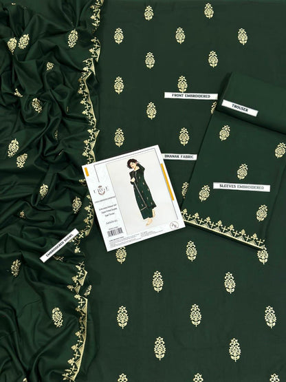 Embroidered Dhanak D-37