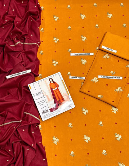 Embroidered Dhanak D-32