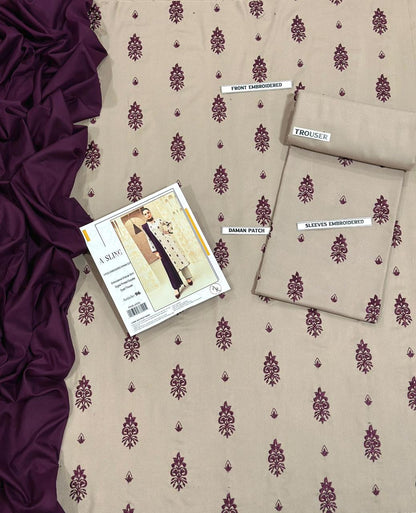 Embroidered Dhanak D-28