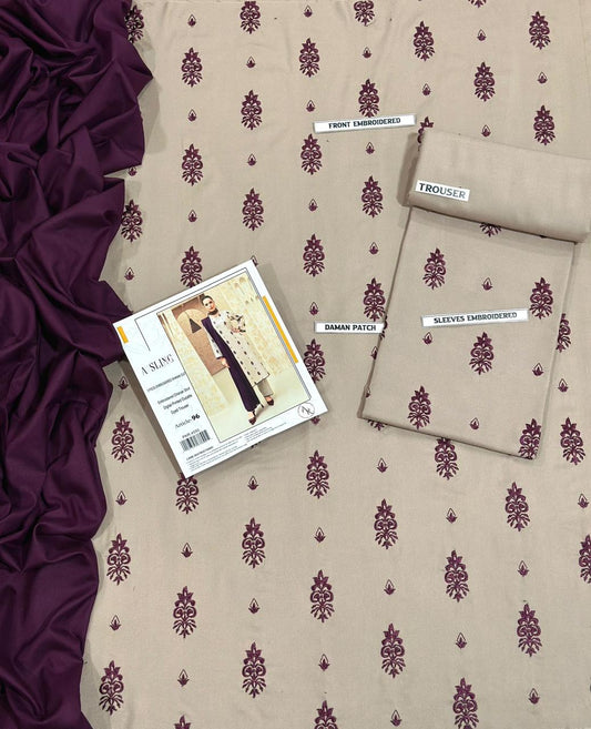 Embroidered Dhanak D-28