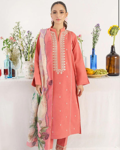 Embroidered Dhanak D-26