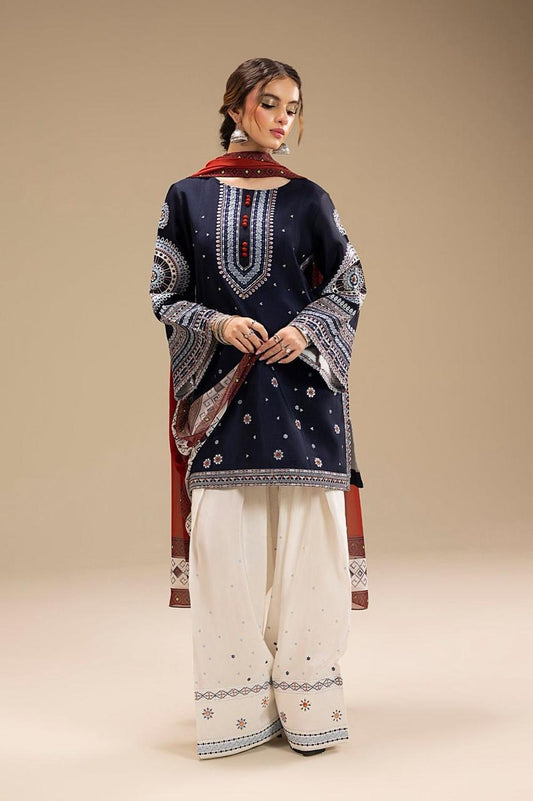 Embroidered Dhanak D-48