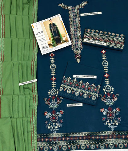 Embroidered Dhanak D-61