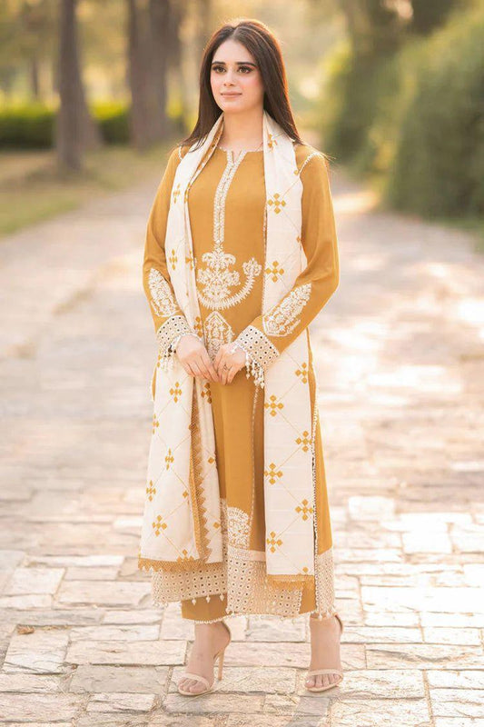 Embroidered Dhanak D-47