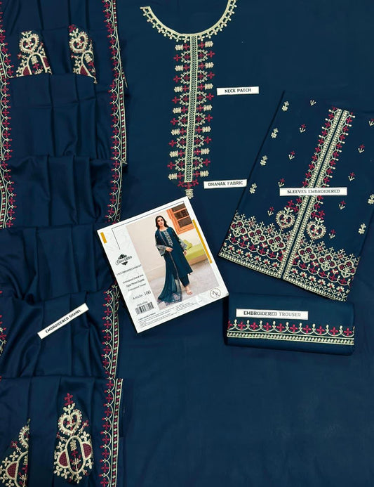 Embroidered Dhanak D-46