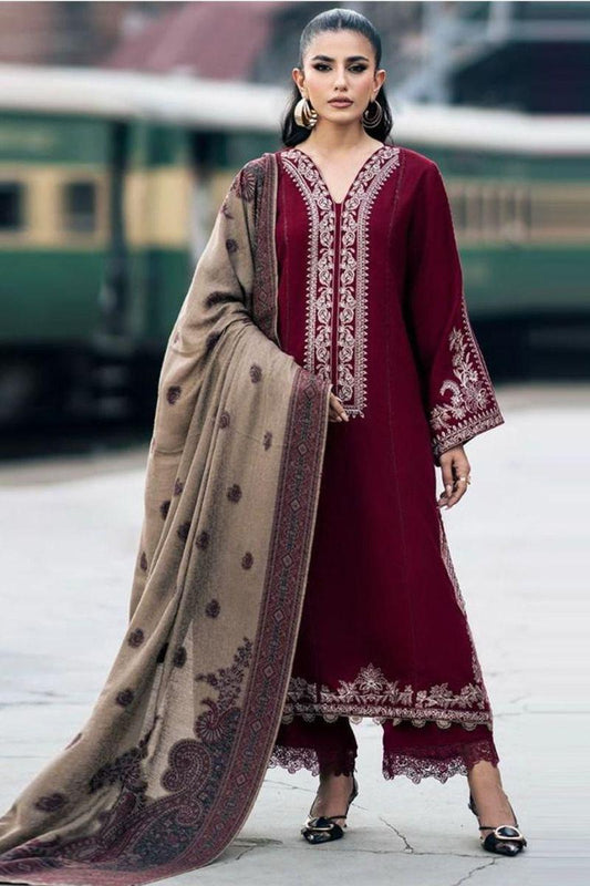 Embroidered Dhanak D-59
