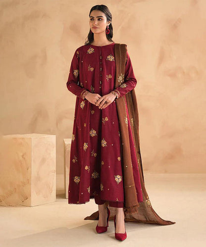 Embroidered Dhanak D-58