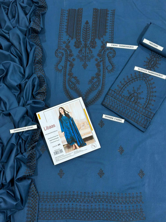 Embroidered Dhanak D-52