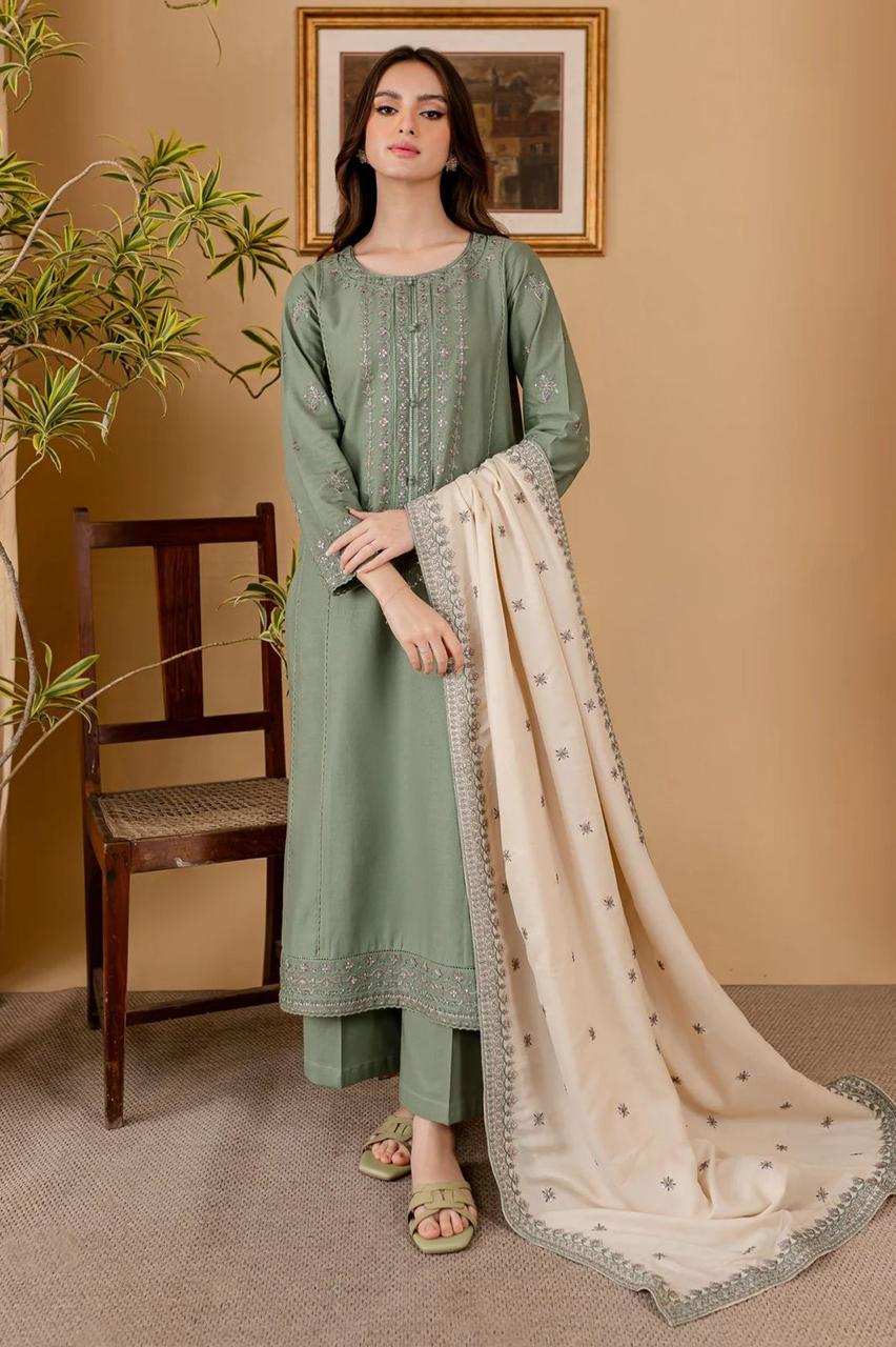 Embroidered Dhanak D-53