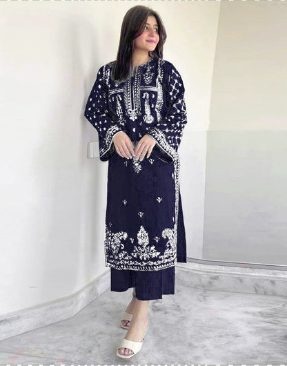 Embroidered Dhanak 2 Piece D-4