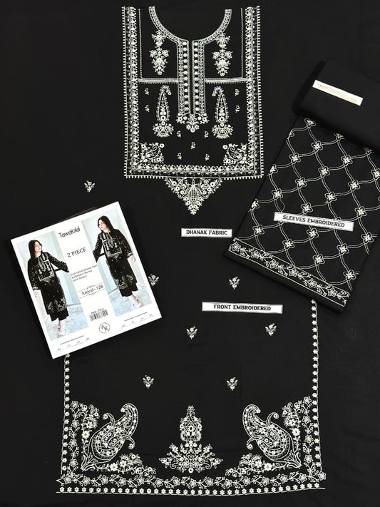 Embroidered Dhanak 2 Piece D-6