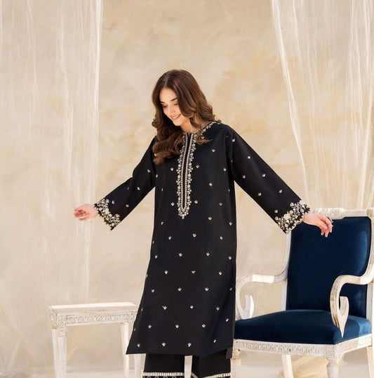 Embroidered Dhanak 2 Piece D-10