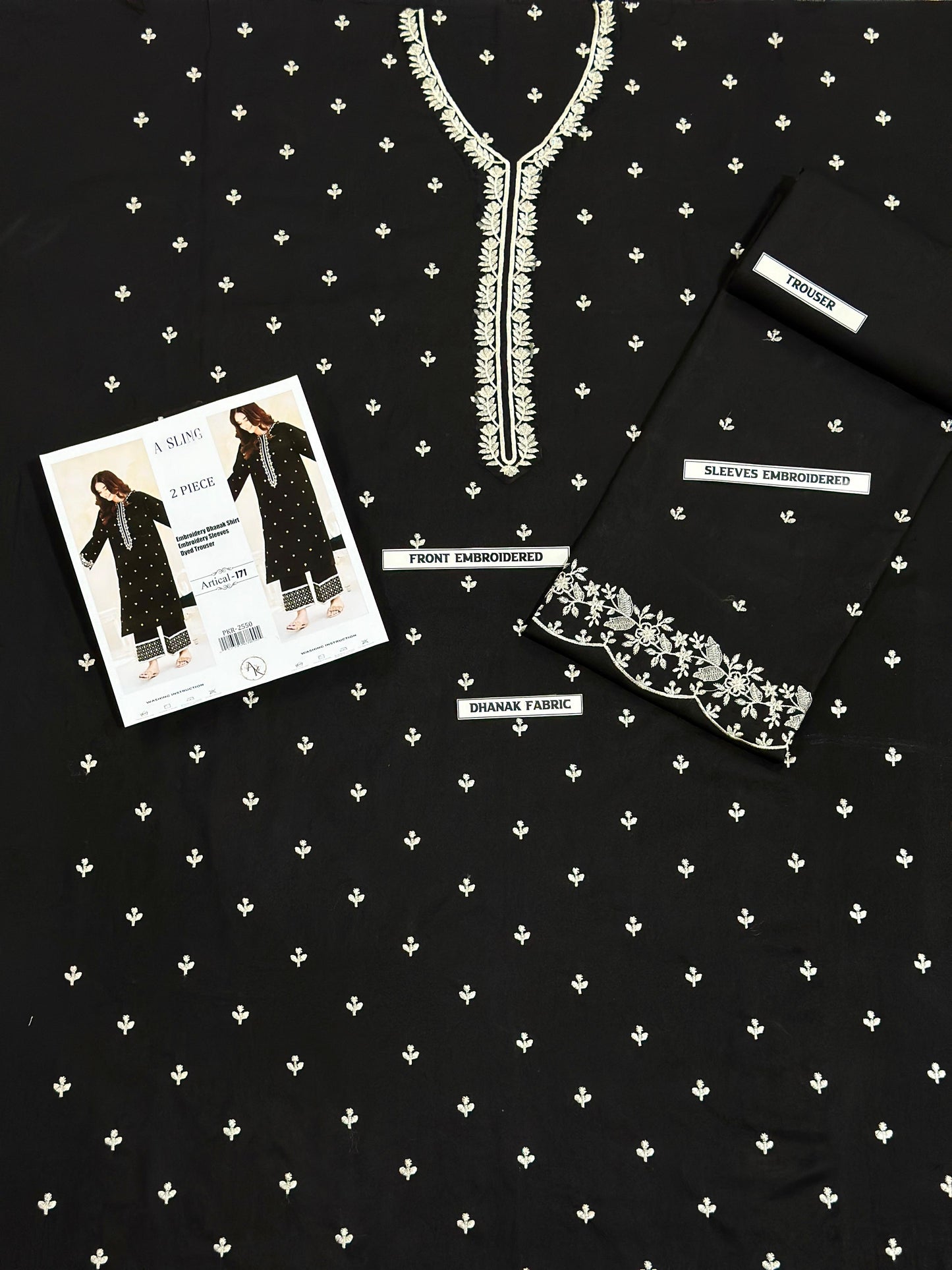 Embroidered Dhanak 2 Piece D-10