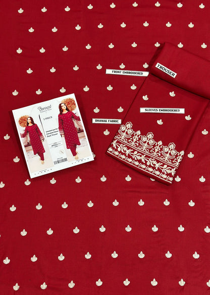 Embroidered Dhanak 2 Piece D-9