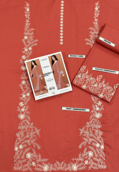 Embroidered Dhanak 2 Piece D-18
