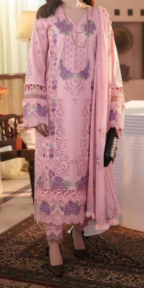 Embroidery Lawn 3 Pcs D-8